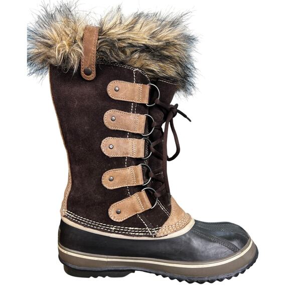 Sorel Women’s Joan Of Arctic Brown Suede Winter Boot Size US 9 - Picture 4 of 10